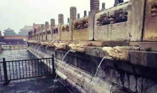 故宫九龙吐水景观再现